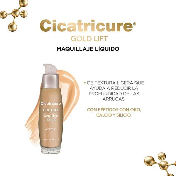 Cicatricure Gold Lift Medium Liquid Foundation Maquillaje Líquido