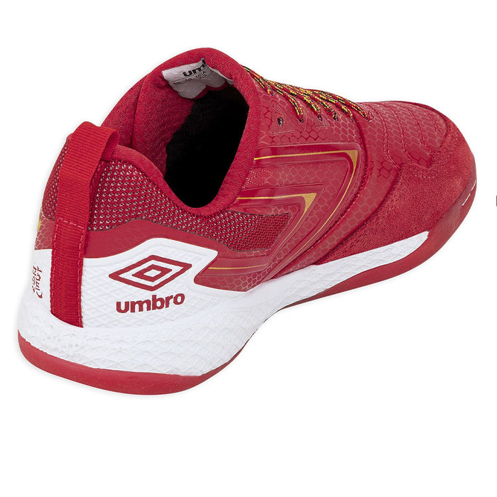 UMBRO Pro 5 Bump Dragon Year Futsal Boots – Limited Edition, Red, Leather & Mesh, Cushioning Tech