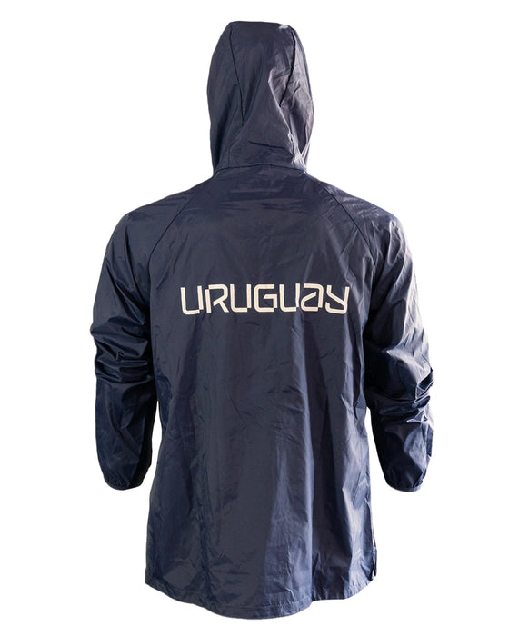 Campera de Lluvia Navy Blue Rain Jacket - Official Selección Uruguaya de Fútbol Gear