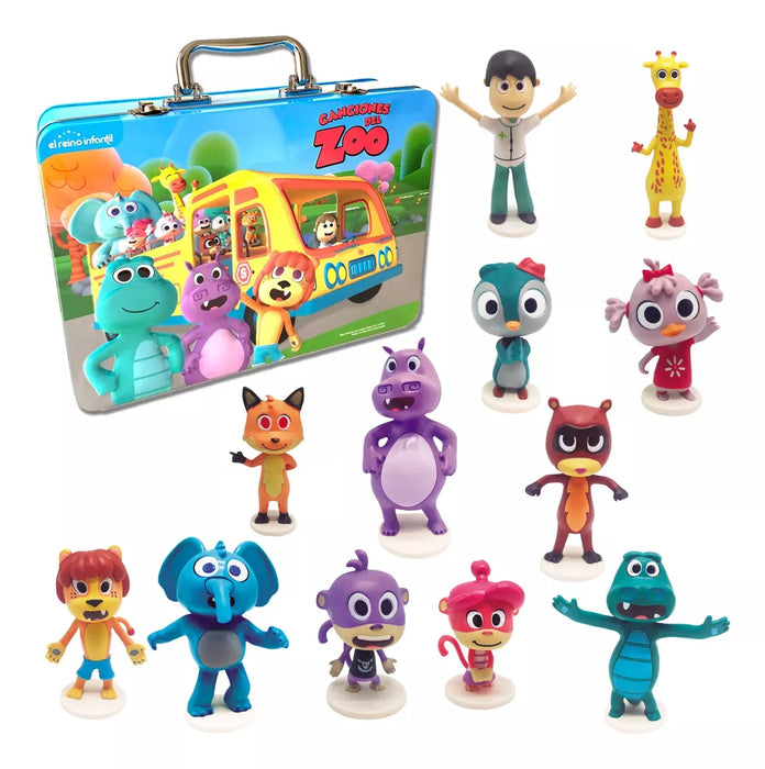 Figures Canciones del Zoo Complete Collection with Metal Container Box (13 count)