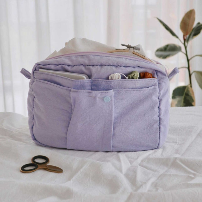 Monoblock | Lilac Everyday Utility Pouch - Versatile Organizer for Daily Use - Stylish and Practical | 26 cm x 18 cm x 4 cm