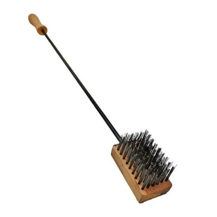Cepillo Parrillero Steel Grill Brush Long BBQ Cleaner Brush with Metal Bristles, 45 cm / 17.7" long (1 pc)