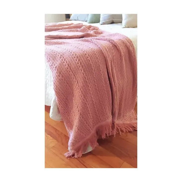 Chunky Knit Blankets Cotton Yarn Slipcover Blanket Manta Trenzada Hilo —  Latinafy
