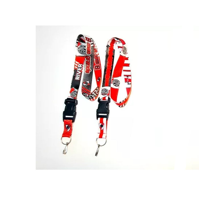 River Plate Ribbon Pendant Keychain - (1 count)