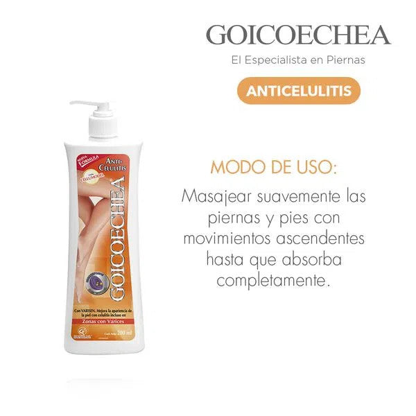 Goicoechea Anti-Cellulite Body Cream Crema Corporal Anti-Celulitis, 20 —  Latinafy