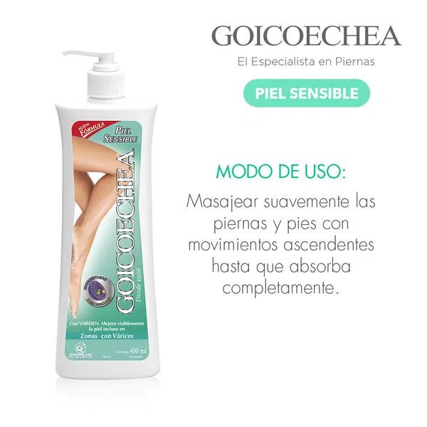 Goicoechea NF Sensitive Skin Body Cream with MPH Crema Corporal para Pieles Sensibles, 400 ml / 13.52 oz fl