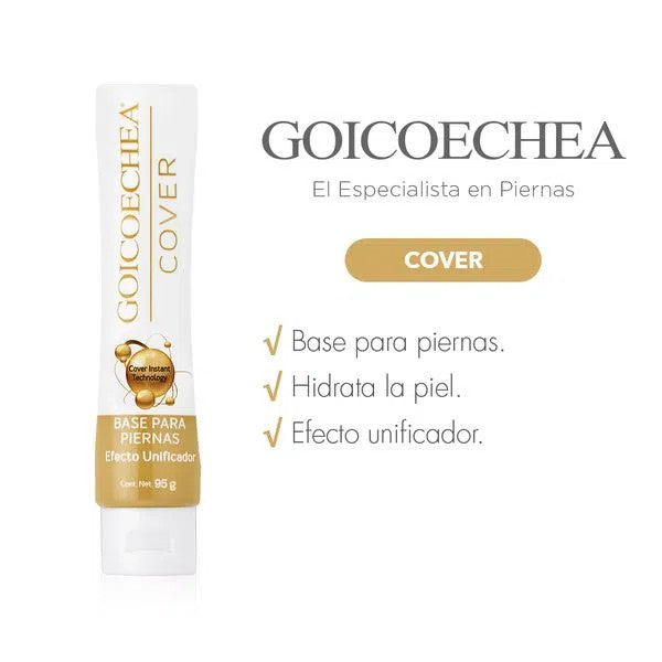 Goicoechea Cover Leg Foundation Base para Piernas Efecto Unificador, 95 ml / 3.21 oz fl