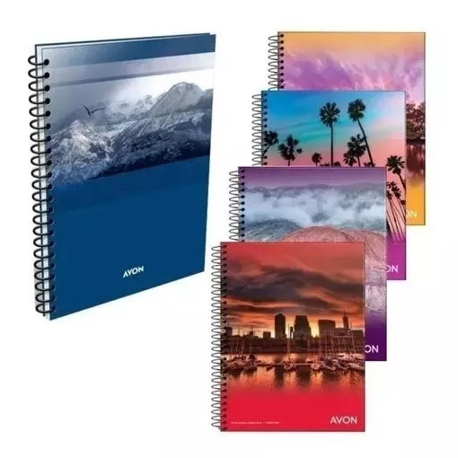 Avon University Pack: 10-Ruled Notebook Set - Premium Quality Cuadernillo Universitario Cuadriculado A4 Size