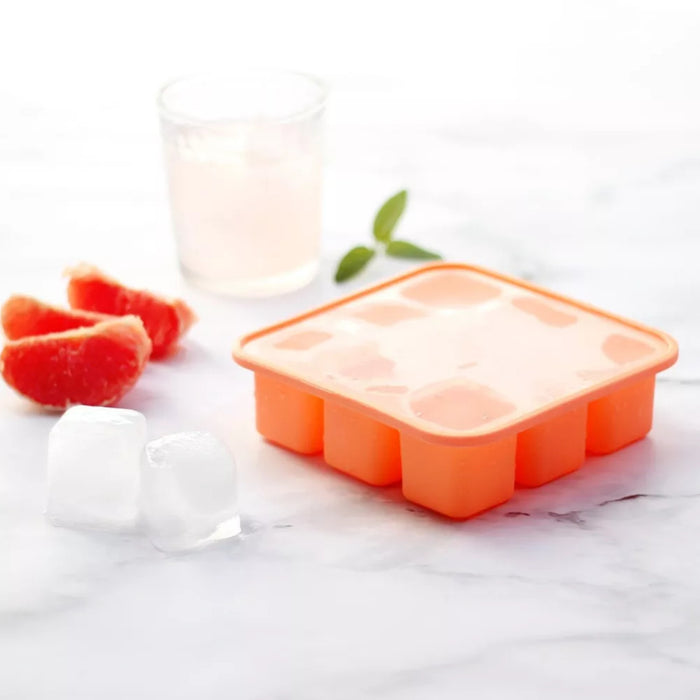 Cubetera Hielera de Silicona Salmon Large Ice Bucket with Lid