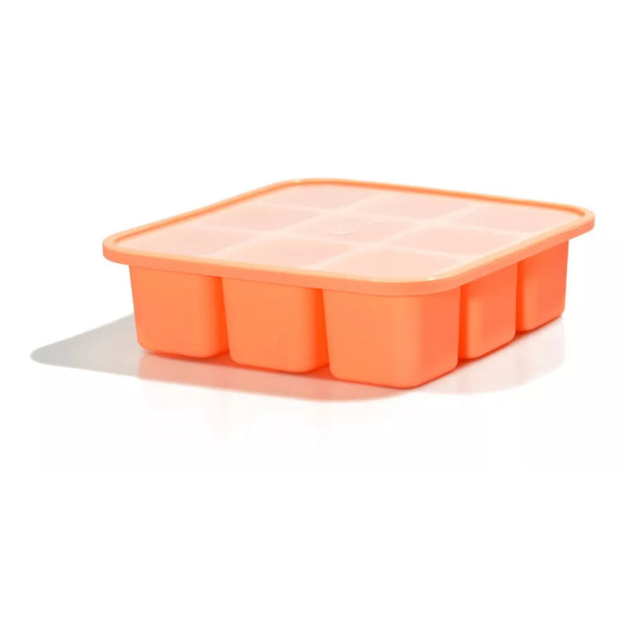 Set 4 Silicone Ice Cube Trays with Large Ice Cubes and Lid Cubeteras de Silicona con Tapa Hielos Grandes 60cm3 (Various Colors Available)