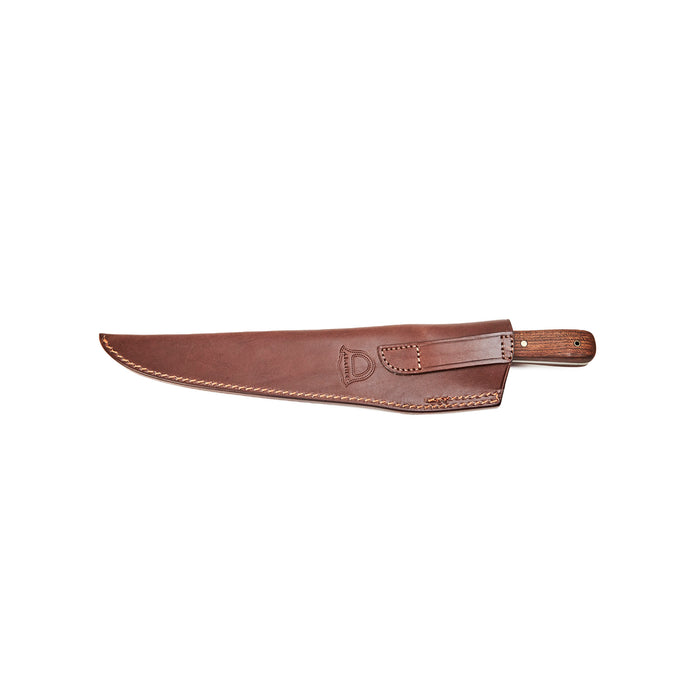 Carbon Steel Blade Wood Handle Knife with Suela Sheath - Premium Craftsmanship