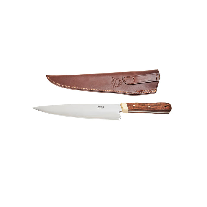 Carbon Steel Blade Wood Handle Knife with Suela Sheath - Premium Craftsmanship