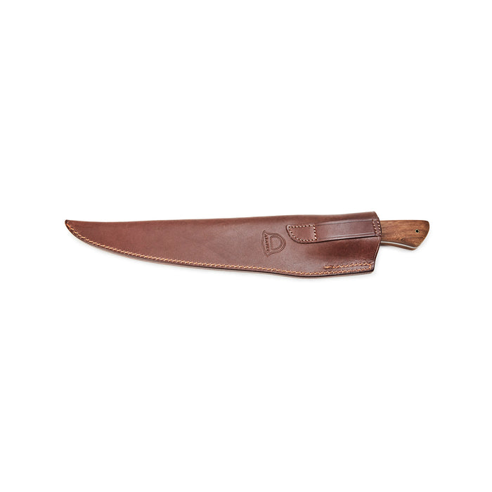Stainless Steel Blade Wood Handle Knife with Suela Sheath - Premium Craftsmanship