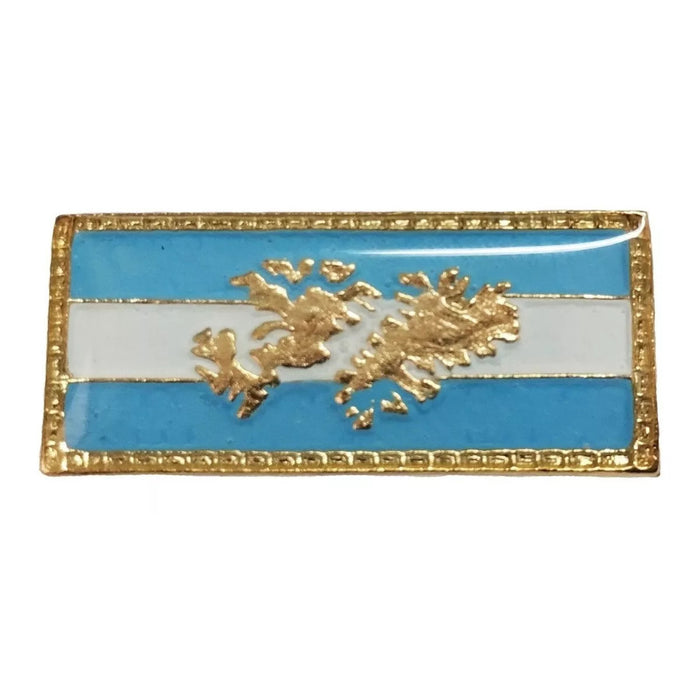 Distintivo de alfinete de metal Escarapela com esmalte - bandeira argentina das Ilhas Malvinas (1 unidade) 