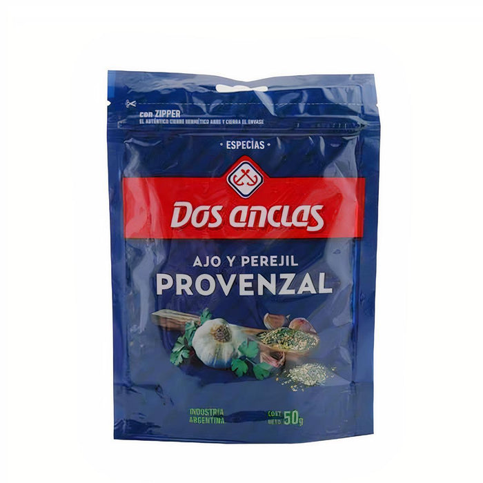 Dos Anclas Provenzal Provenzal Garlic & Perejil Spice, bolsa de 50 g / 1.76 oz (pack of 3)