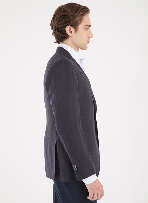 Etiqueta Negra | Premium Slim Fit Linen Jacket for Men – Italian Craftsmanship, Effortless Elegance | Black Label
