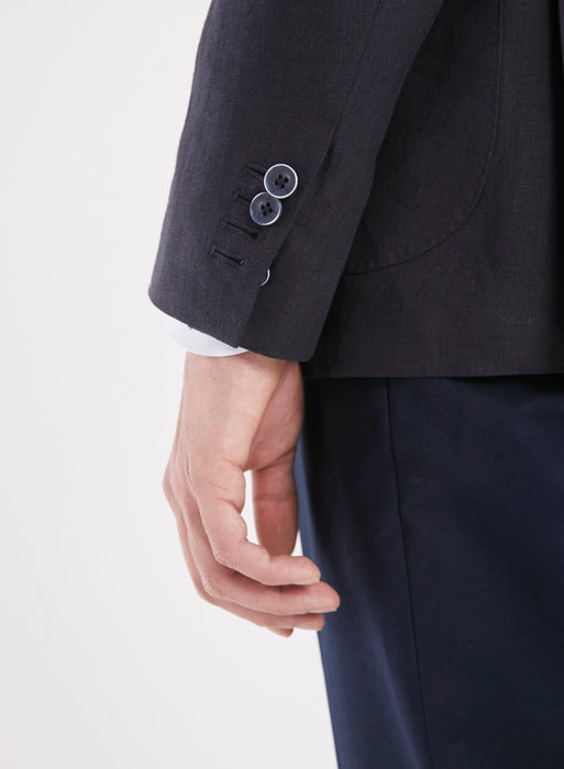 Etiqueta Negra | Premium Slim Fit Linen Jacket for Men – Italian Craftsmanship, Effortless Elegance | Black Label