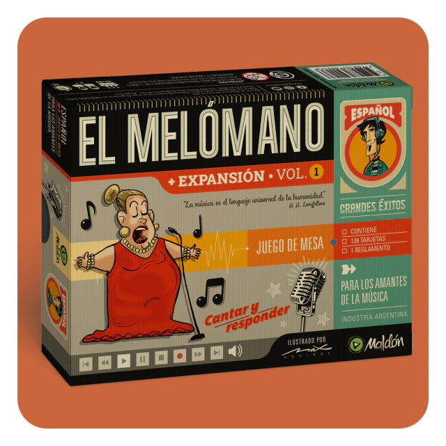 Maldón | Melómano Expansión Music Enthusiast Board Game Expansion - Spanish Songs | Family & Friends Fun