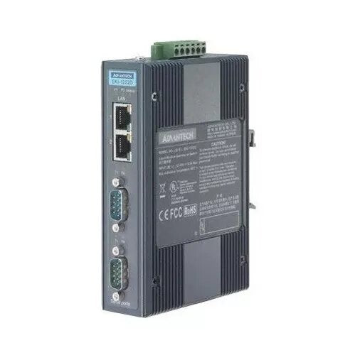 Advantech EKI-1222D - 2-Port Modbus Gateway with Integrated Ethernet Cascading