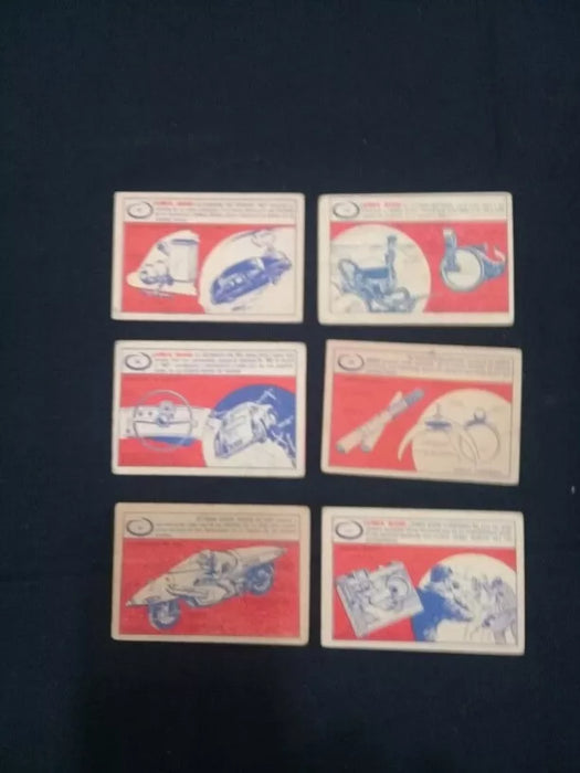 James Bond 1968 Collectible Card Figurines Card Numbers n°88, n°91, n°94, n°104, n°111 & n°118 (2 count)