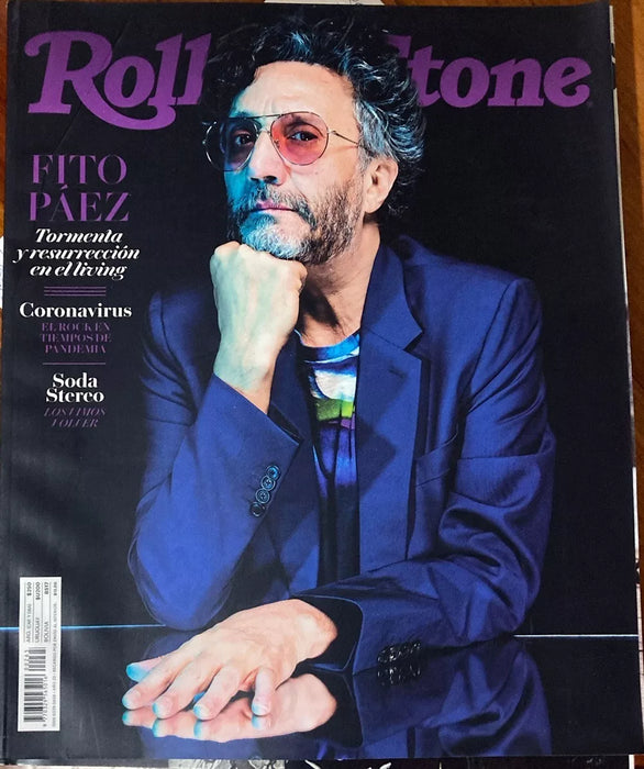 Rolling Stone Magazine Fito Paez Edited by La Nación, Abril 2020