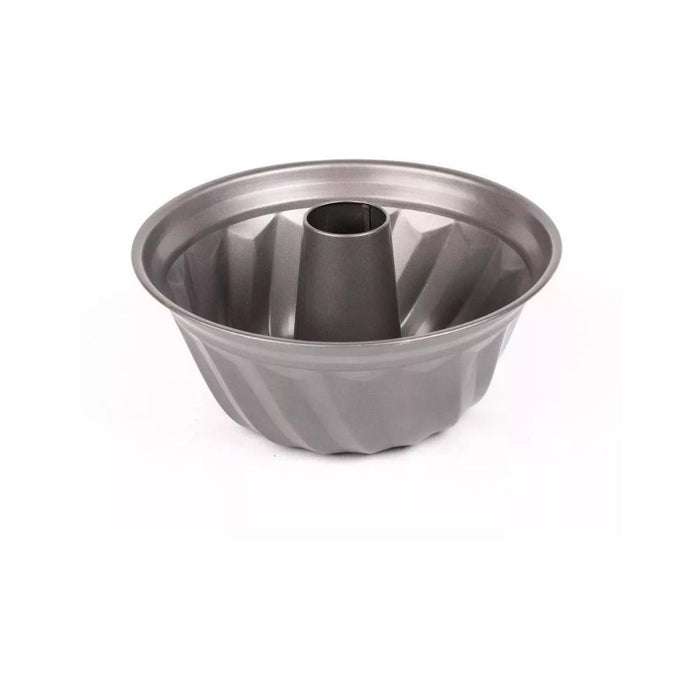 Savarin Round Flanera Aluminum Oven Baking Dish With Teflon Non-Stick Coating Ideal For Making Flan And Pudding, 25 cm / 9.84" diam