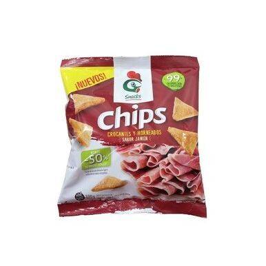 Gallo Chips Crocantes y Horneadas Snack Assado e Crocante Snacks de Arroz Sabor Presunto - Sem Glúten, 100 g / 3,5 oz una (pacote de 3)