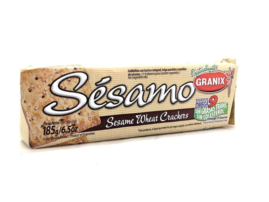 Granix Sesame Wheat Crackers - Delicious Sesame Flavored Biscuits, 185 g / 6.5 oz (pack of 3)