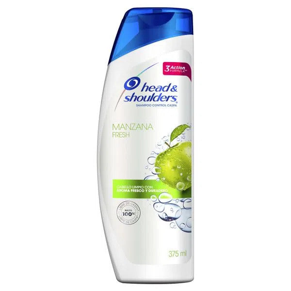 Head & Shoulders Shampoo Control Dandruff Caspa Manzana Apple Fresh 375 ml