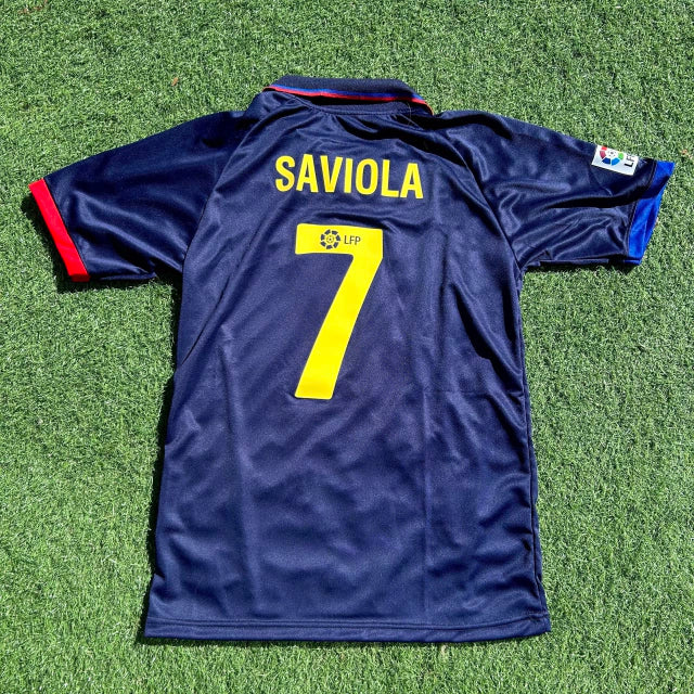 Retro Barcelona 2002/2003 Javier Saviola Jersey - Authentic Football Shirt for Collectors & Fans
