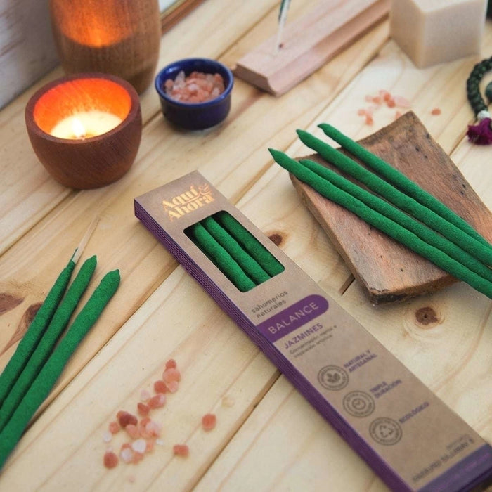 Jasmine Incense Sticks - Balance - Aromas for Any Environment | Soothing Sahumerios for Harmony