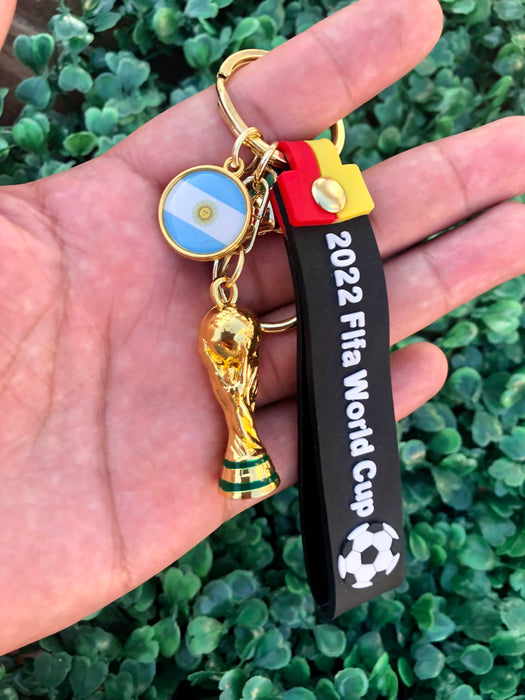 Llavero 2022 FIFA World Cup Argentina Keychain - Recuerdo de campeones del mundo para coleccionistas