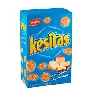 Kesitas Cheese Snack Crackers formato hexagonal, 125 g / 4,41 oz