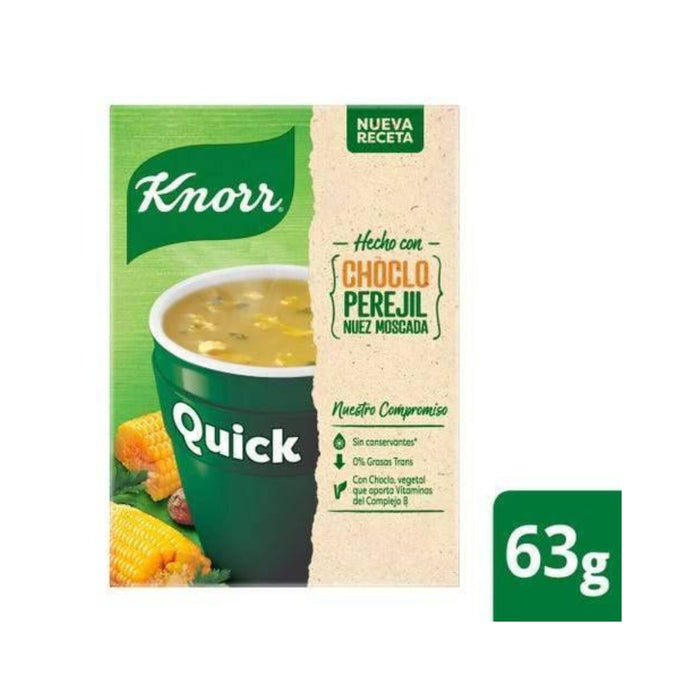 Knorr Quick Ready to Make Soup Corn Parsley Nutmeg, 5 pouches
