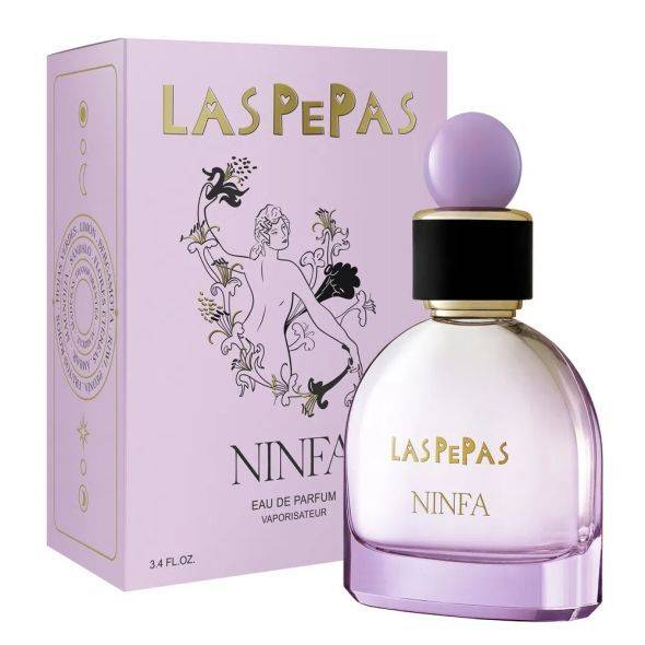 Las Pepas Ninfa Perfume Floral Fragance with Notes of Wood, Amber & Moss Argentinian Fragance, 100 ml / 3.38 fl oz