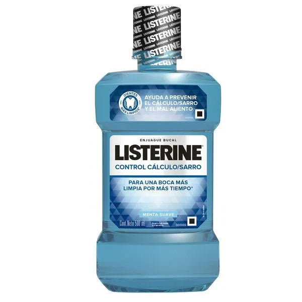 Listerine Mouthwash Enjuague Bucal Antibacterial Anti-sarro Frescura Intensa, Intense Freshness 500 ml