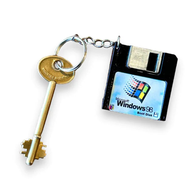 Retro Pop Keychain / Diskette Windows 98 - 3D Printed Miniature