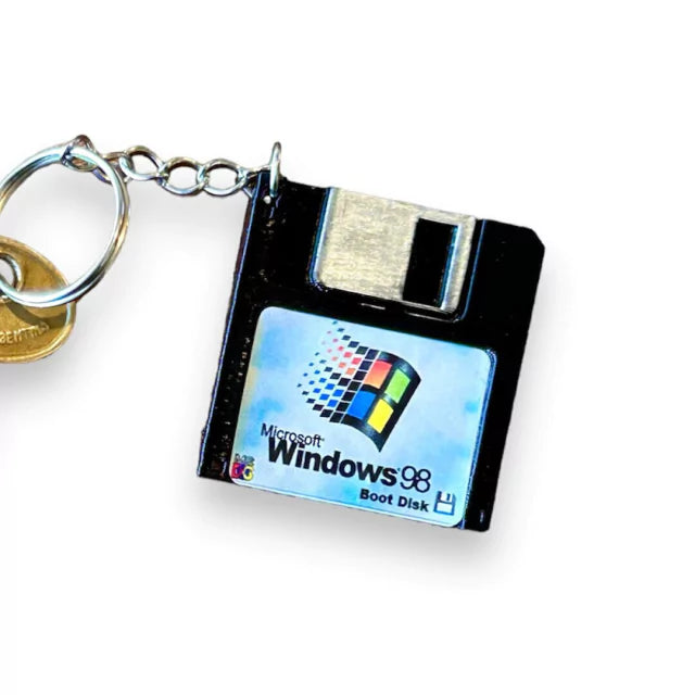 Retro Pop Keychain / Diskette Windows 98 - 3D Printed Miniature