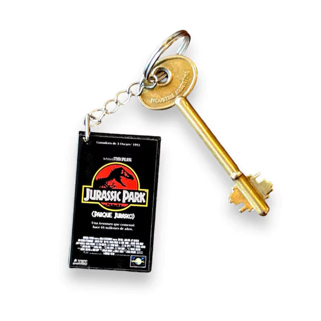 Retro Pop Keychain / VHS Jurassic Park - 3D Printed Miniature