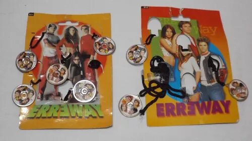 Erreway Rebelde Way Llaveros Keychains from 2002 Musical Group Series