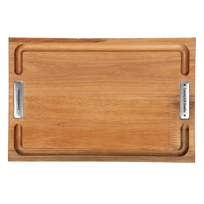 Locos x El Asado Premium Eucalyptus Wood Serving Board – Laser Engraved, 30x20x2 cm, Official License