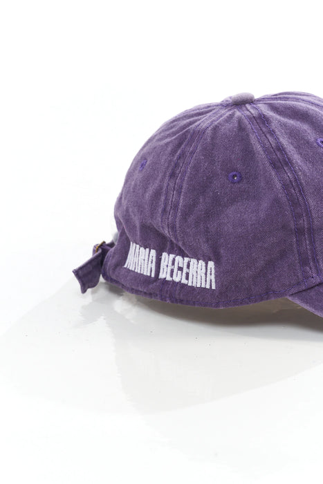 Gorra violeta vintage con logotipo de María Becerra - Snapback ajustable