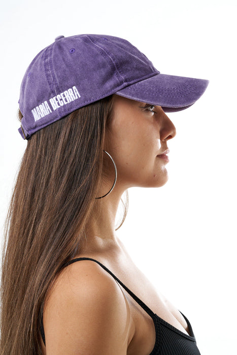 Vintage Violet Cap w- Maria Becerra Logo - Adjustable Snapback