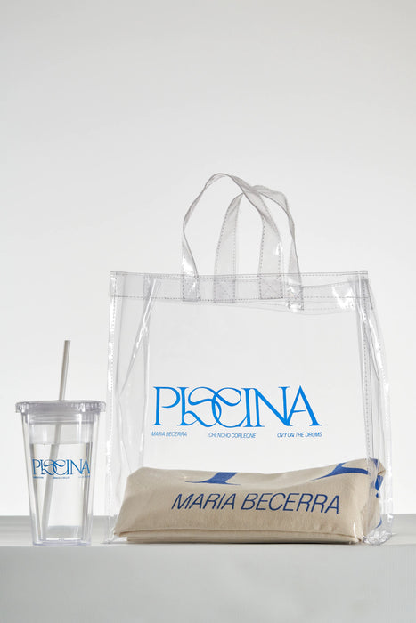 Maria Becerra Kit: Fabric Canvas, PVC Bag, Acrylic Tumbler | Complete Stylish Set