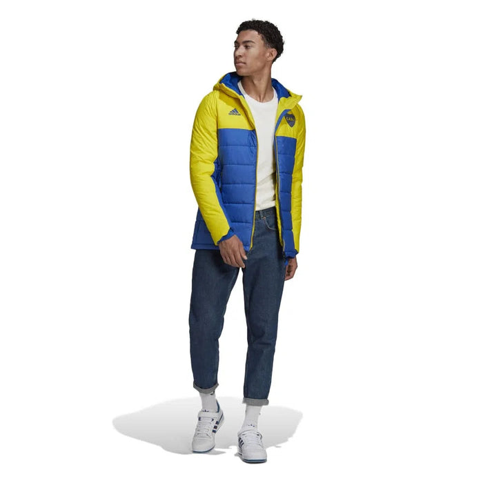 Jaqueta de inverno masculina Boca Juniors com isolamento térmico Casaco Campera Invierno Boca Jrs da Adidas 
