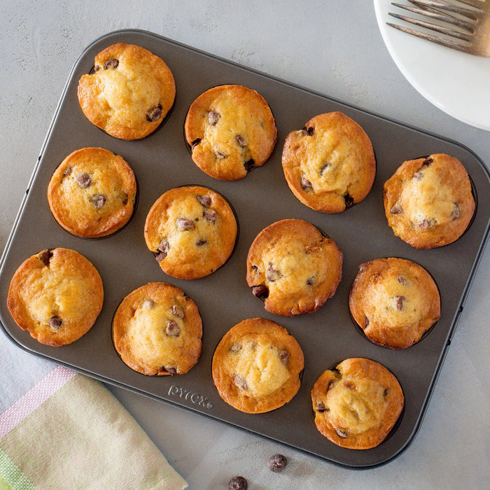 Pyrex Molde Metallico  Baker's Secret Non-Stick Metal Muffin Pan: Bake 12 Muffins Effortlessly