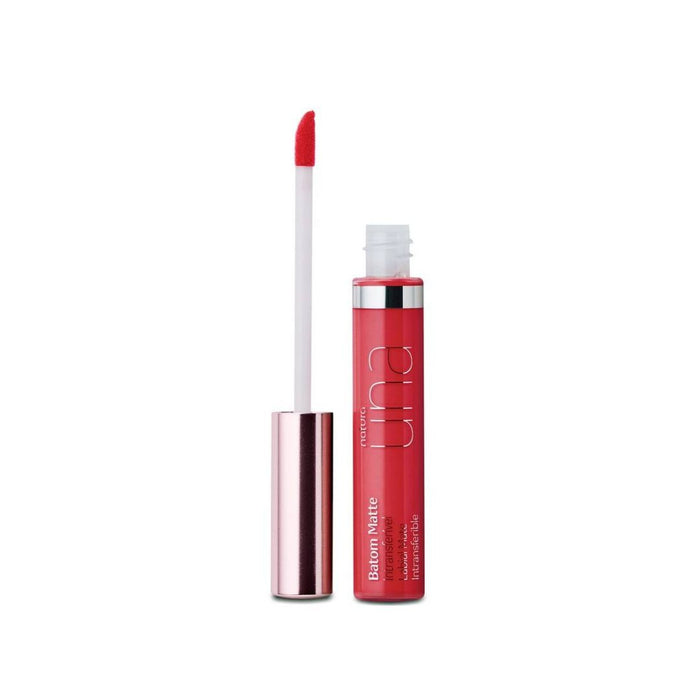 Natura Long Lasting Matte Lipstick Rouge Color Vegan Makeup by Natura Una (4M Tone), 8 ml / 0.27 fl oz