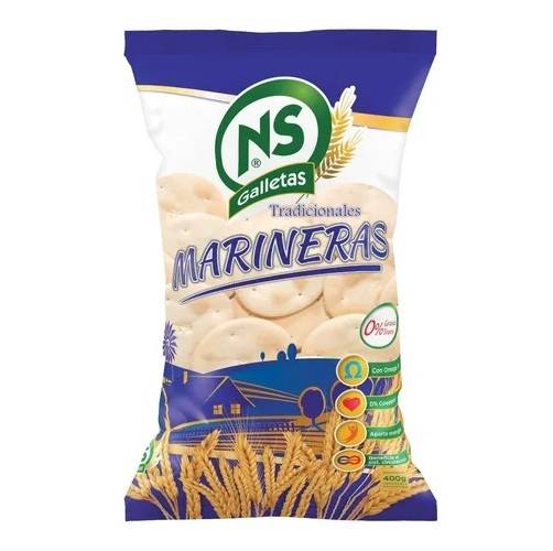 NS Galletas Marineras Traditional Salty Crackers for Breakfast, 350 g / 12.3 oz bag