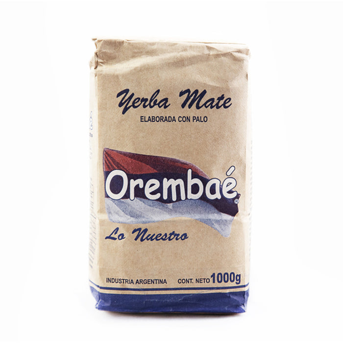 Orembaé Natural Yerba Mate - Premium Blend with Stems, 1 kg / 35.27 oz
