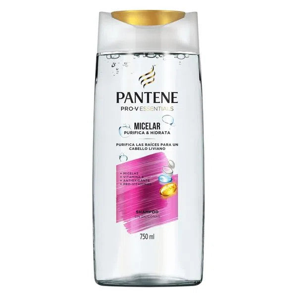 Pantene Shampoo Pro-v Essentials Micellar Purificador Micelar 750 ml